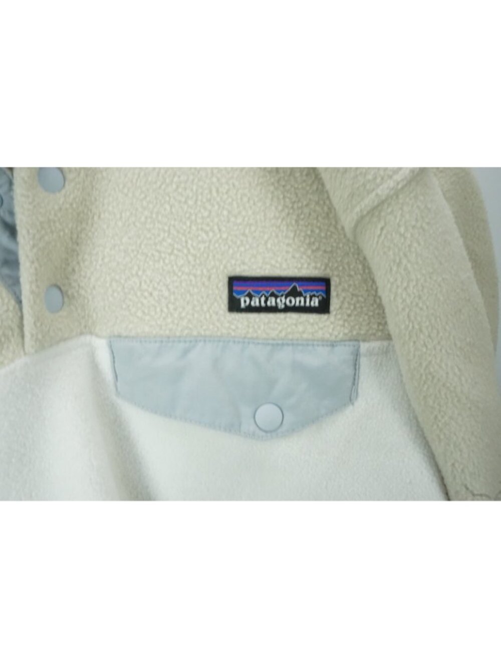 Patagonia Women's Lightweight Synchilla Snap-T Pullover Bleached Stone Sz M - Picture 6 of 8